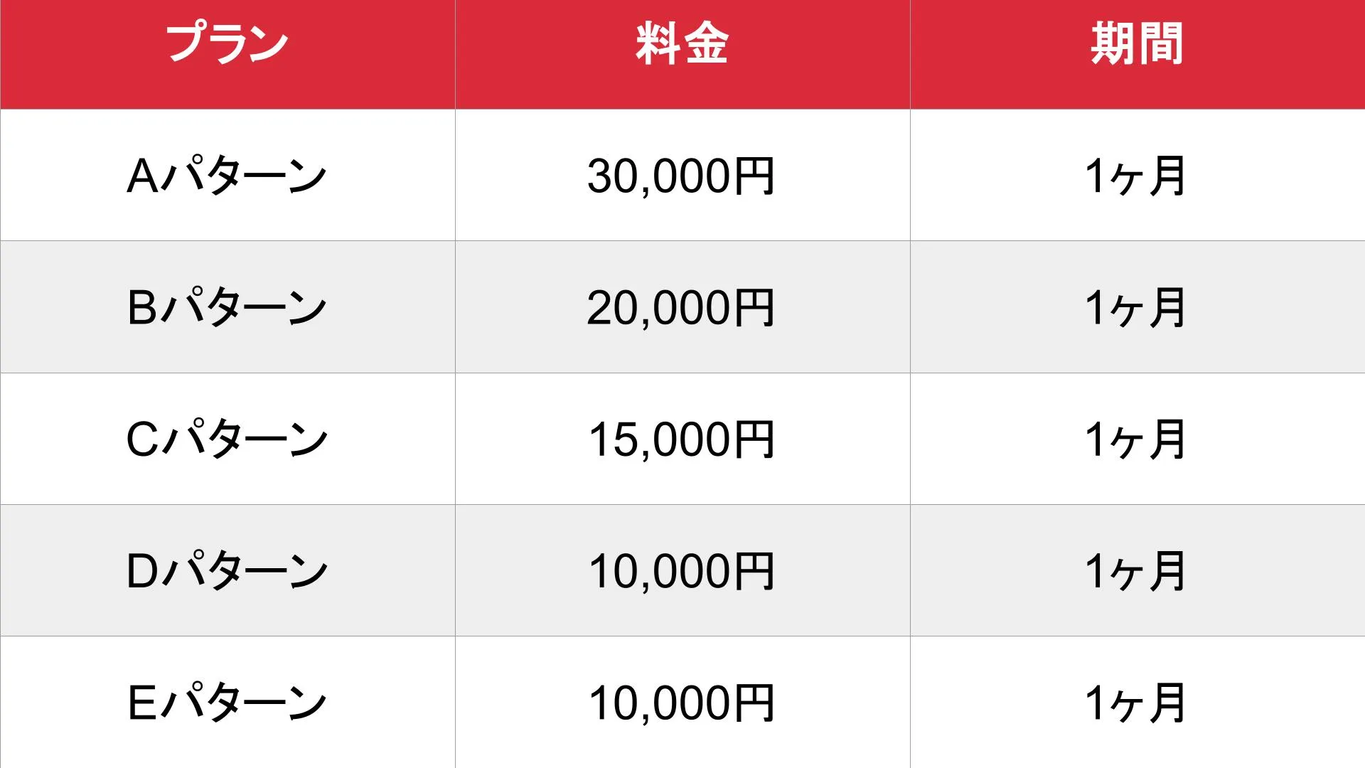 媒体名_基本_料金表