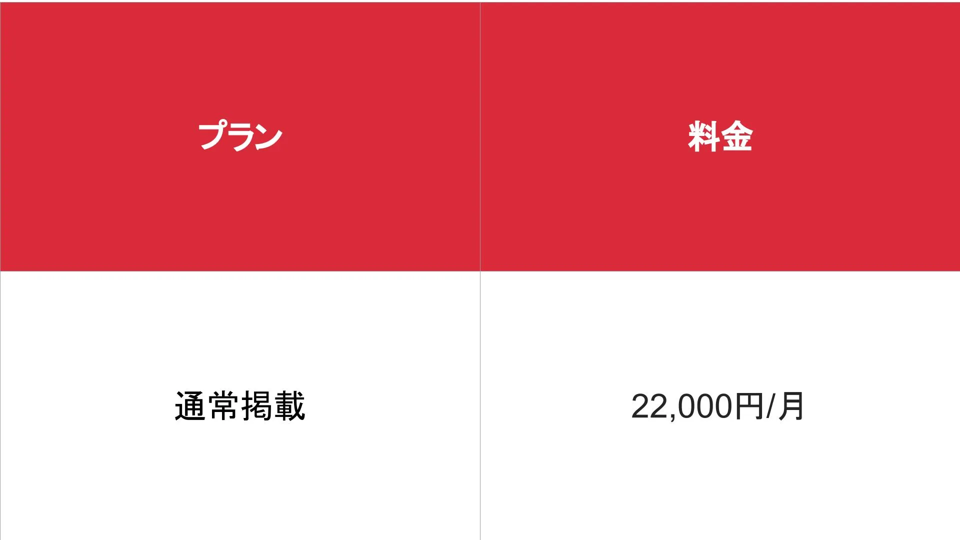 媒体名_基本_料金表