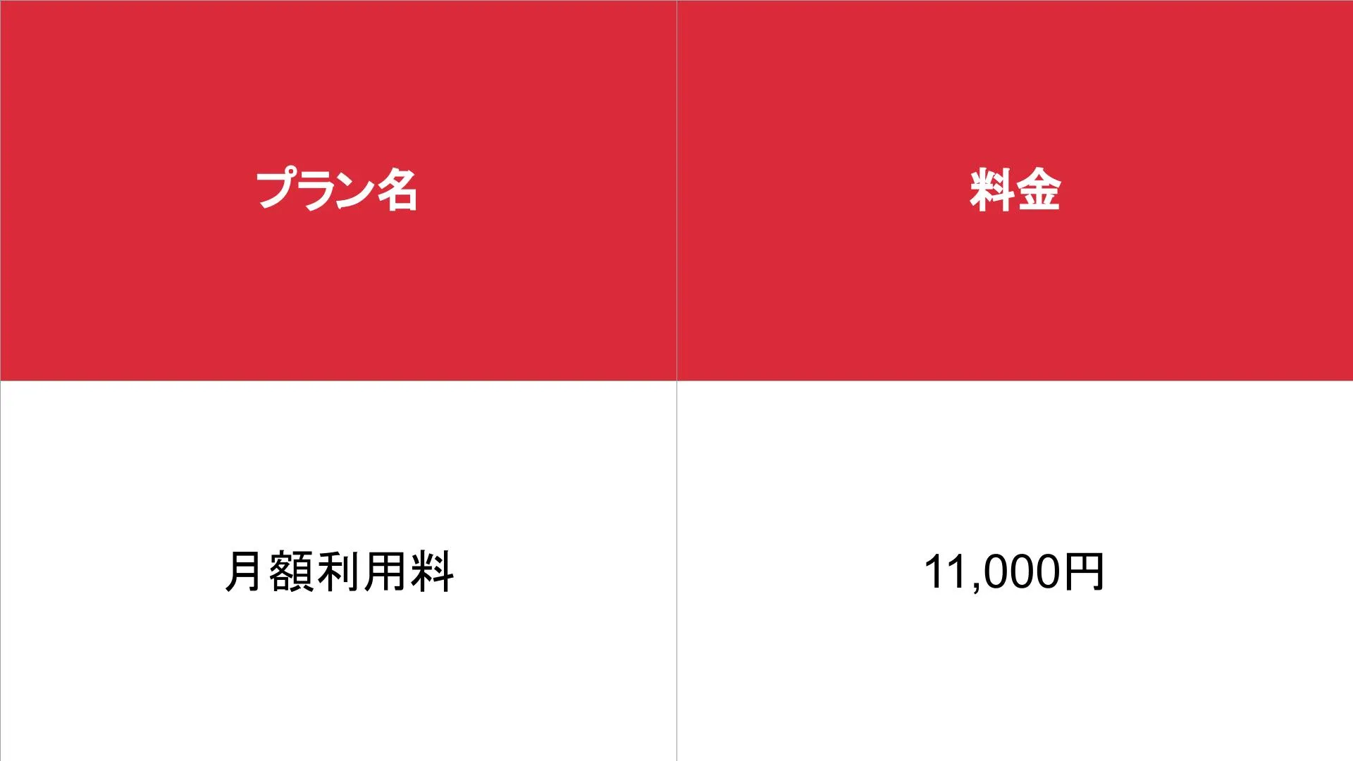媒体名_基本_料金表